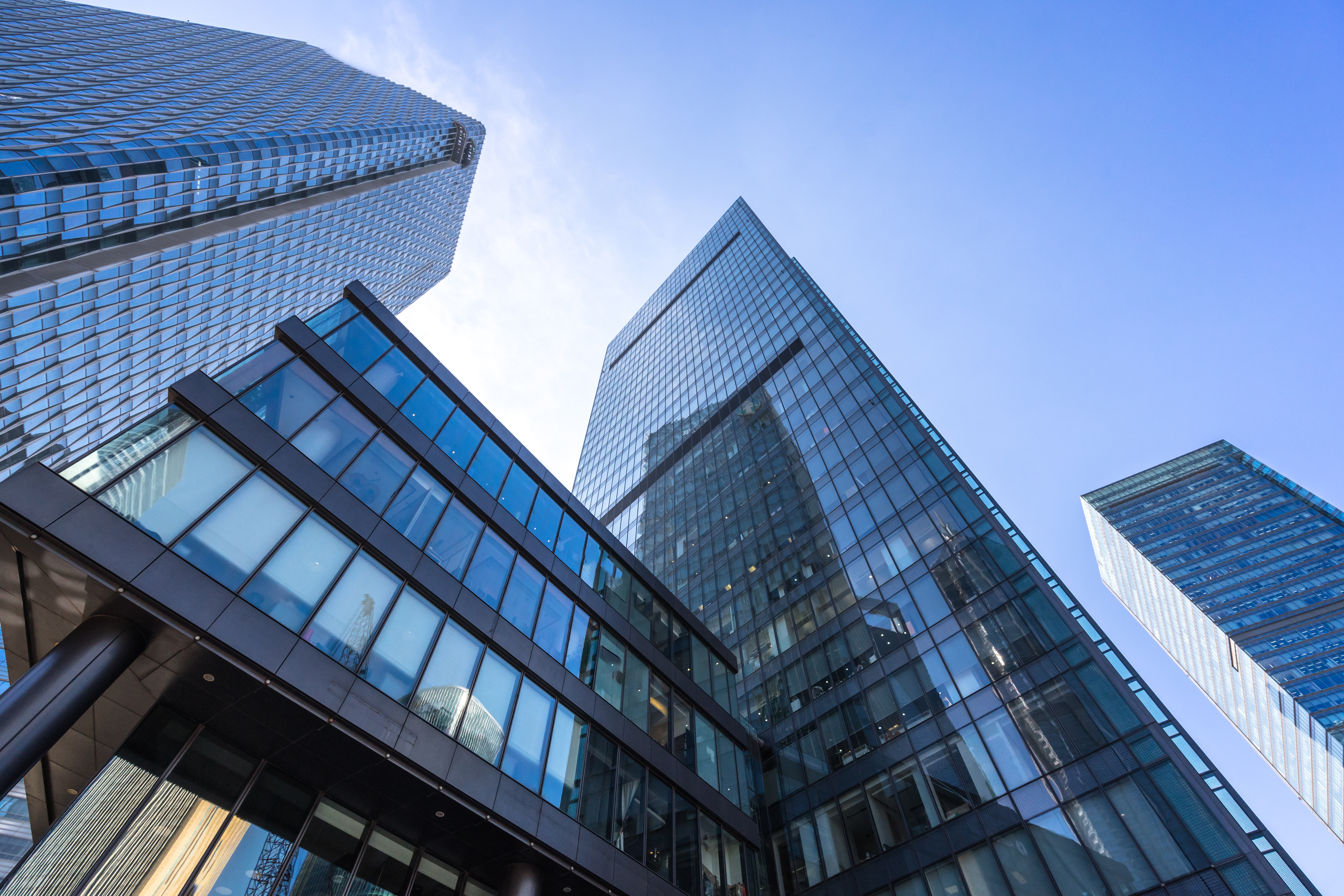 Modern office buildings