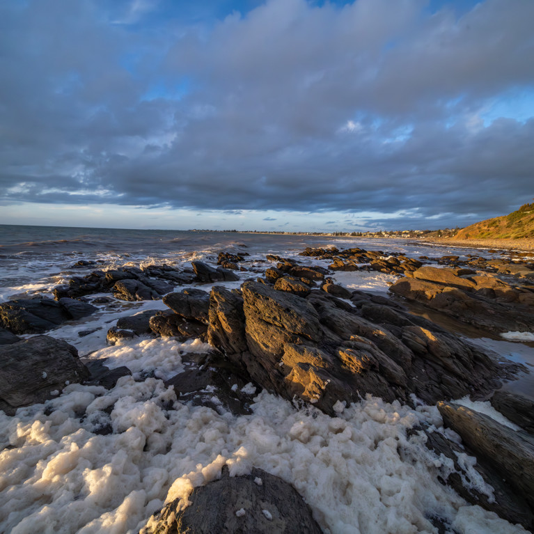 The Adelaide algal bloom at dusk. Picture: Aaron/Adobe Stock