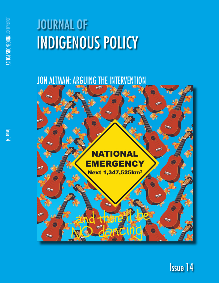 SPECIAL ISSUE Journal of Indigenous Policy University of Technology