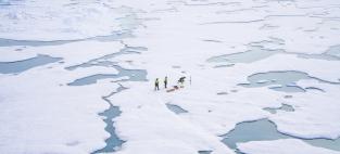 Researchers on sea ice. Image: Rebecca Duncan