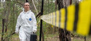 AFTER Director Maiken Ueland on the exercise site, picture by Grainger Films