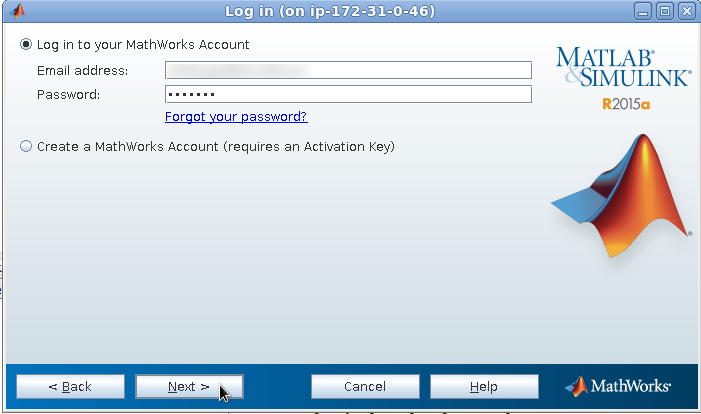 Login to Mathworks Account