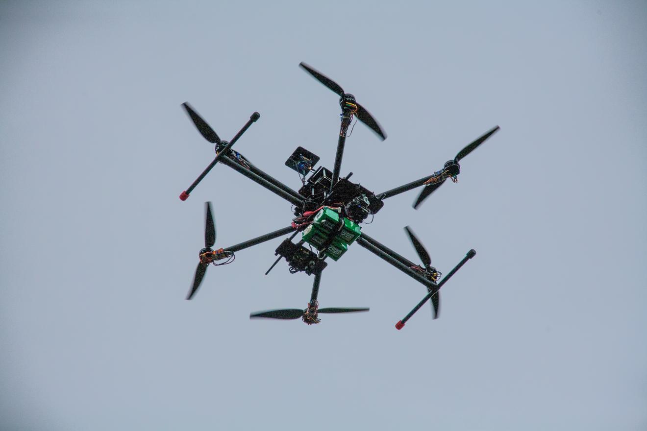 Aerial field testing on campus