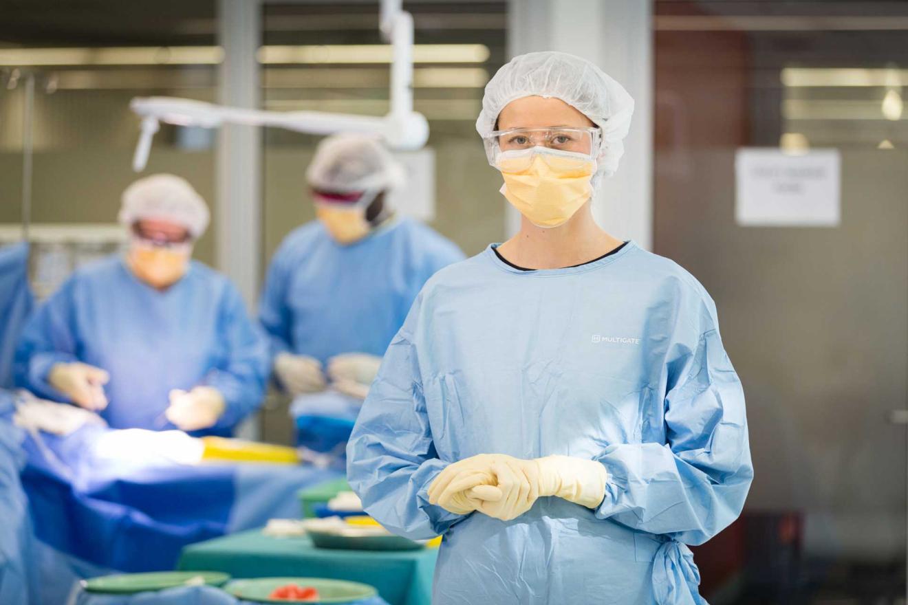 Nurses in operating theatre