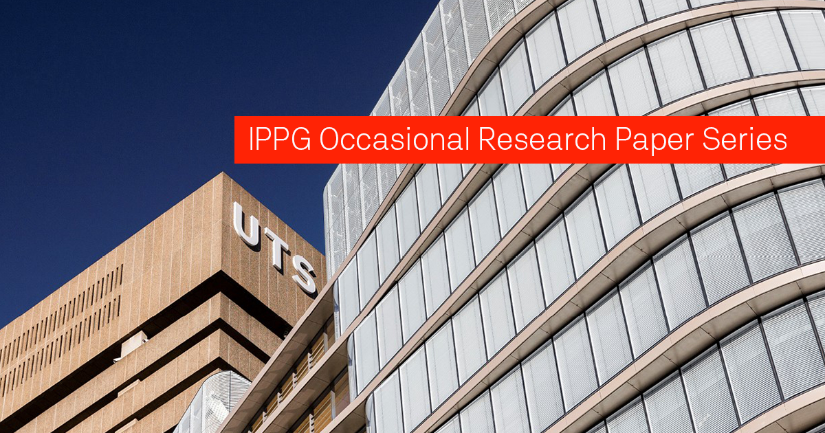 IPPG Occasional Research Paper Series