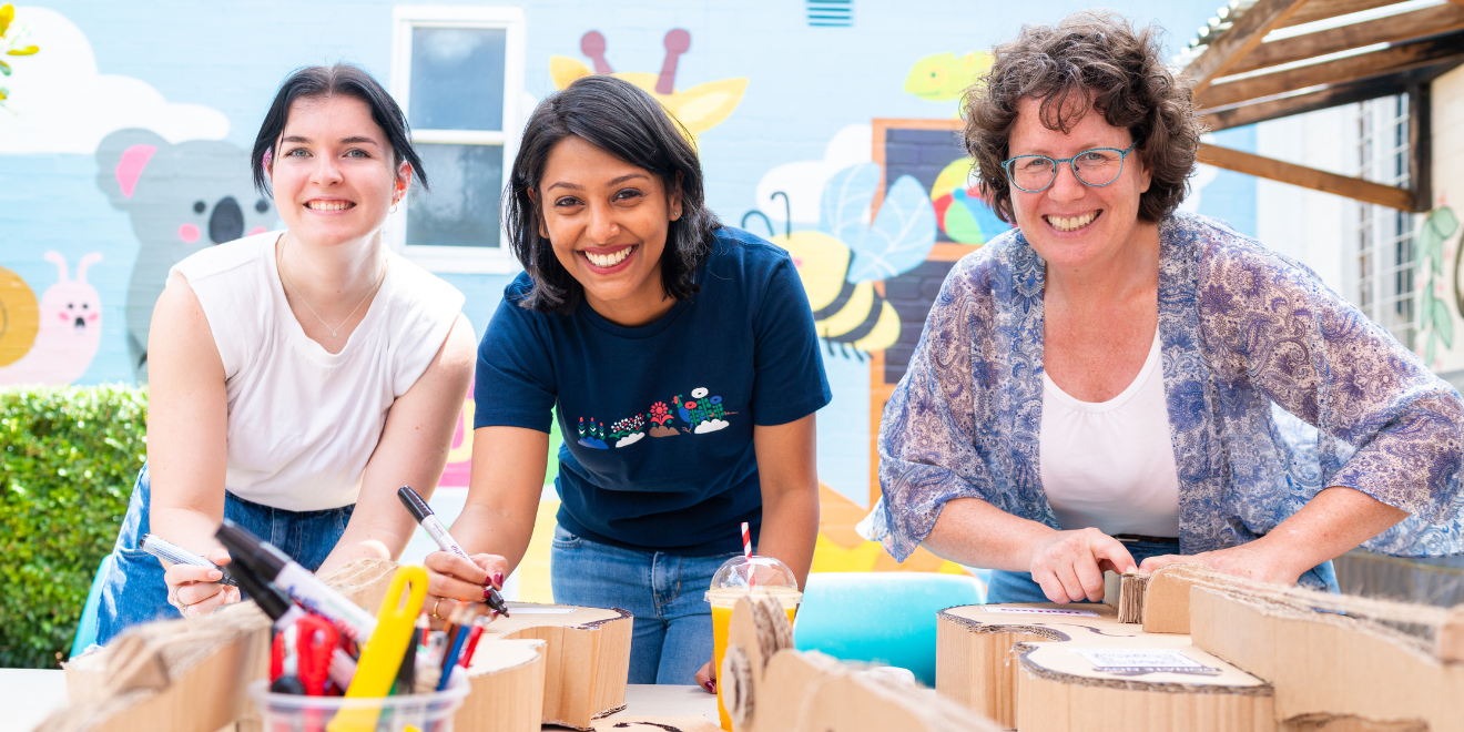 UTS student volunteers at the Uniting Harris Community Centre in Ultimo, NSW.