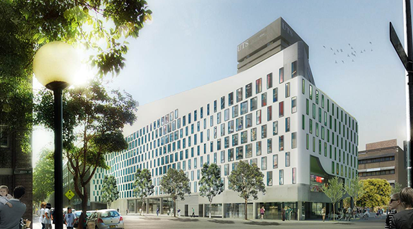 The Thomas St Building's rendered façade will start to be painted onto the structure in the coming weeks.