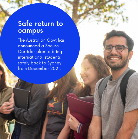 International Students Smiling on UTS campus