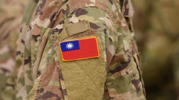 Flag of Taiwan on military uniforms