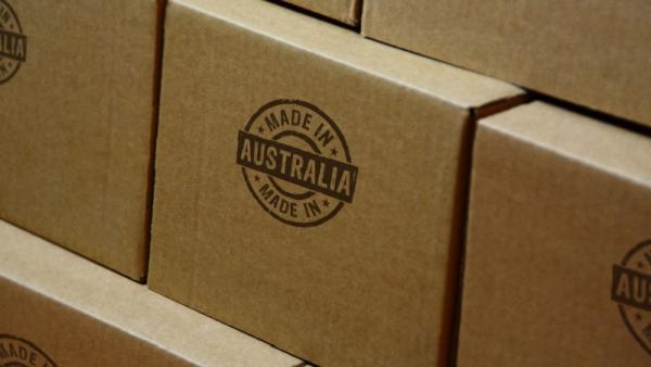 800x450 Made in Australia stamp printed on cardboard box