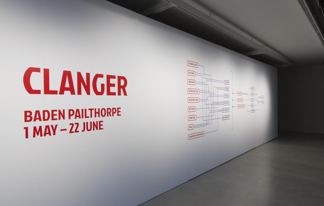 Baden Pailthorpe, Clanger, installation view, UTS Gallery, 2018. Photo: Jessica Maurer. 