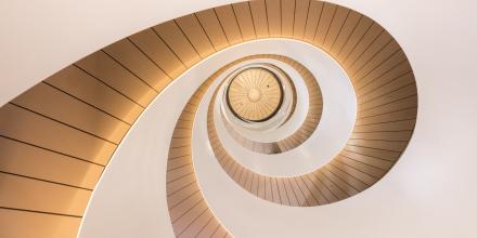 Spiral picture of stairs