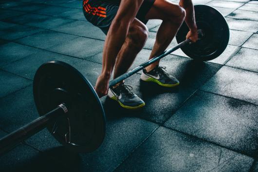 Man holding weights