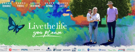 Live the life you please promotional banner