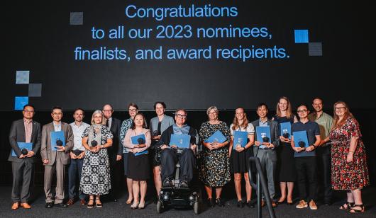 Photo of UTS Research Awards winners