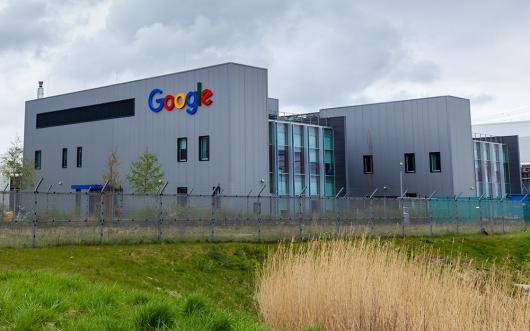 Adobe Stock image of a large Google data center in the Eemshaven near Delfzijl in north Groningen in the Netherlands.