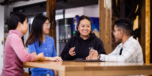 Students collaborating at UTS Startups