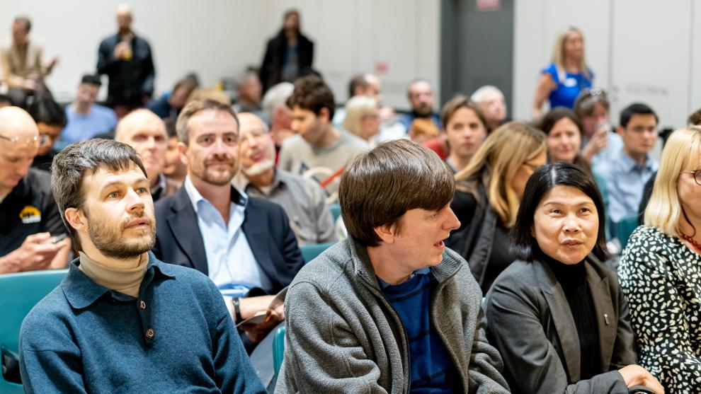 Audience at Maths in Music event