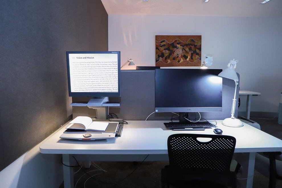 Two computers on a desk