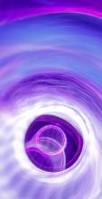 Vivid purple acoustic waves shown under ultraviolet light