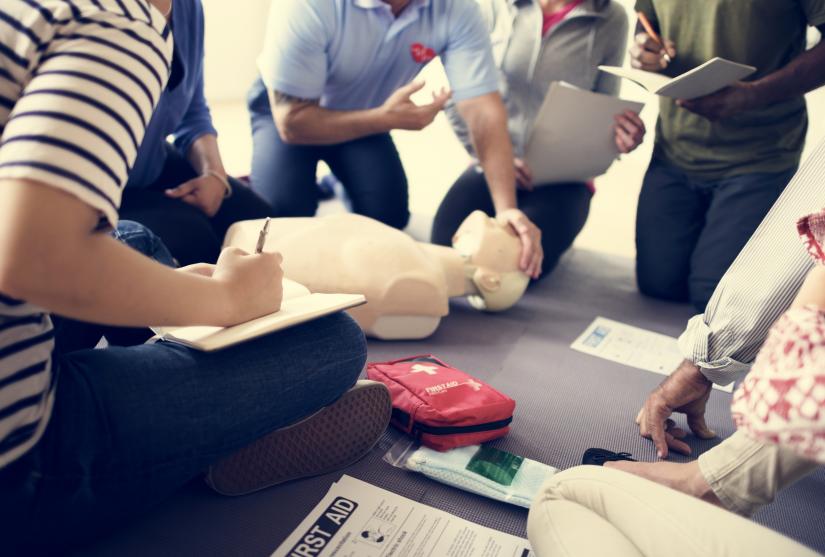 Image of people conducting CPR for Professional Skills Week