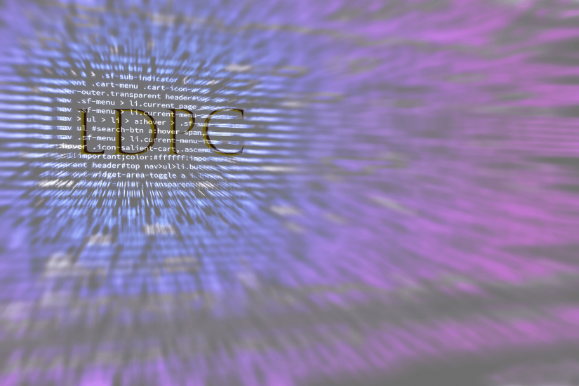 Letters LDPC in front of computer screen