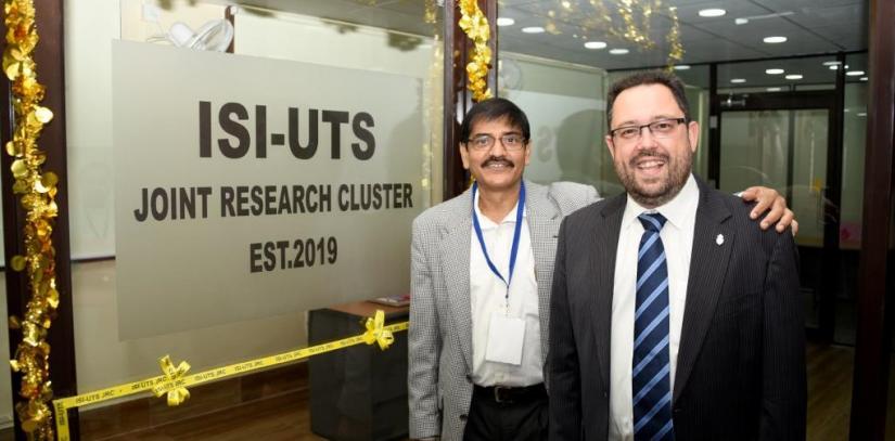 ISI and UTS joint research cluster co-directors at opening 