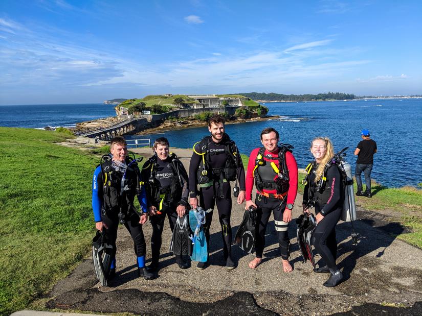 Image of students in scuba gear