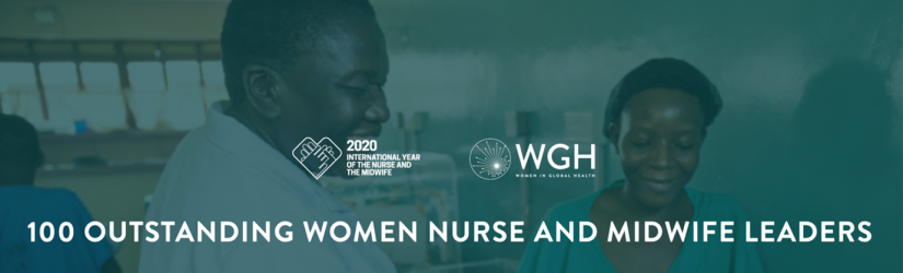 Banner for WHO CC News piece 100 Outstanding women nurse and midwife leaders