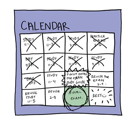 Illustration of calendar 