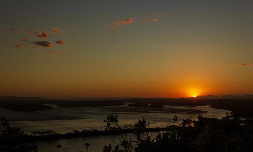 Nambucca River at sunset, Gumbaynggirr country