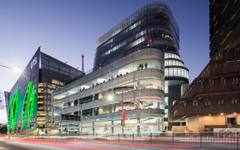 View of UTS city campus from Broadway, picture by Andy Roberts