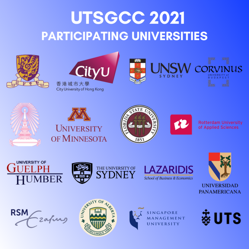 Participating universities at the case competition