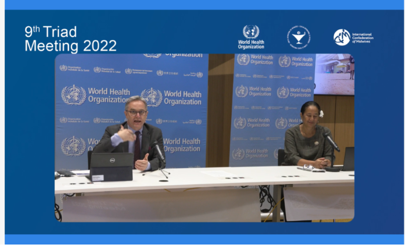 James Campbell, Director, Health Workforce Department, WHO and Elizabeth Iro, Chief Nursing Officer at WHO
