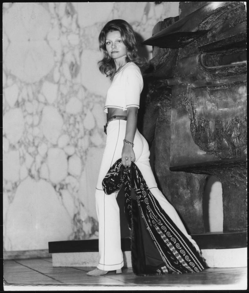 Carla Zampatti middriff top and pants, 1971. Photograph: Warwick Lawson