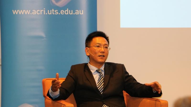 Xie Tao presenting