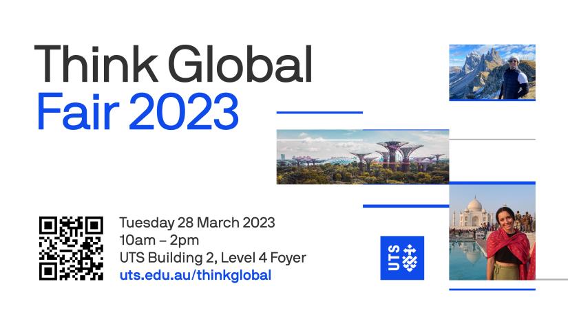 Banner image promoting Think global fair 2023