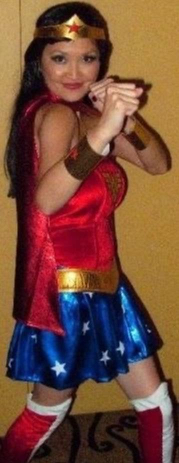 Vanessa Yenson dressed as Wonder Woman