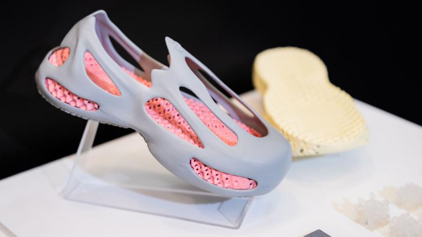 The Cole Recovery 2, a bespoke, 3D-printed shoe designed to help people recover from pain and injury. 