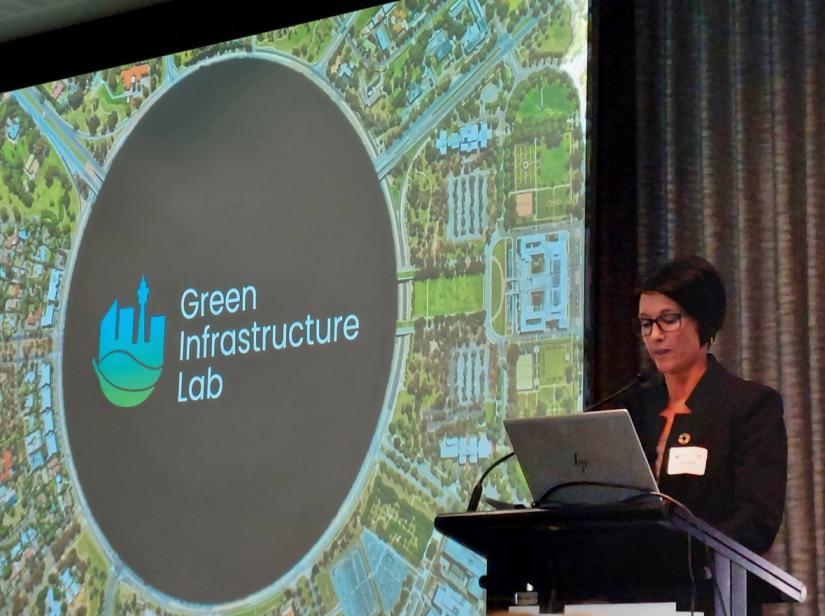 Jua Cilliers at the launch of the Green Infrastructure Lab