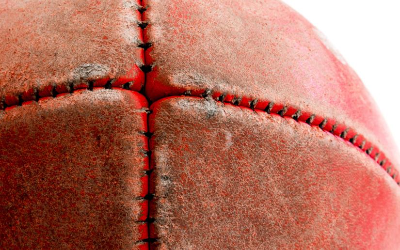 Close up of a well-worn AFL football. Picture: Mark Piovesan, iStock
