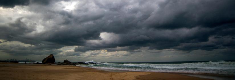 Storm at a beach. Adobe Stock