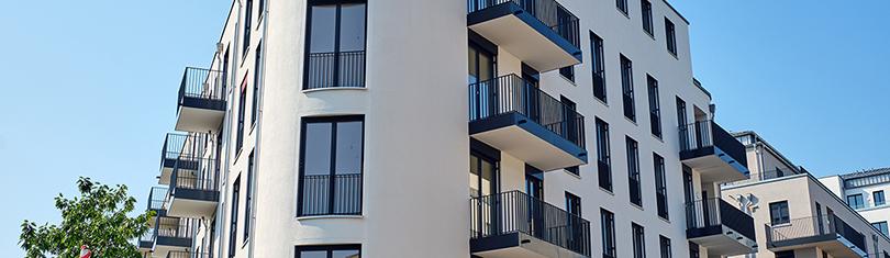 Apartment building facade