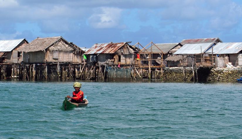 3.	Bajo village in Indonesia reliant on healthy coral reefs for their subsistence  and way of life (credit - E.Camp)