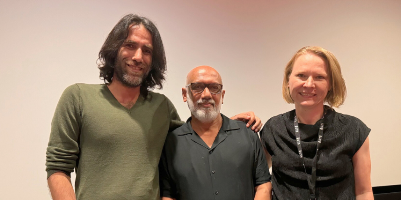 Behrouz Boochani, Simon V Kurian and Dr Sara Dehm