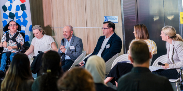 Photo of panellists at the UTS Community Engaged Symposium