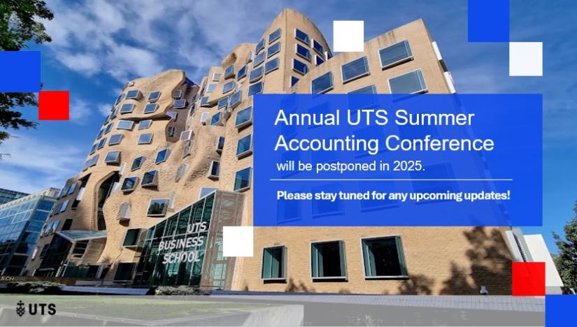 2025 Australian Summer Accounting Conference Postponed Notice