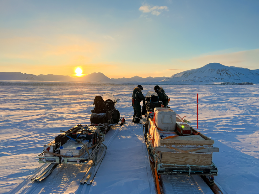 Arctic field research. Photo: Rebecca Duncan