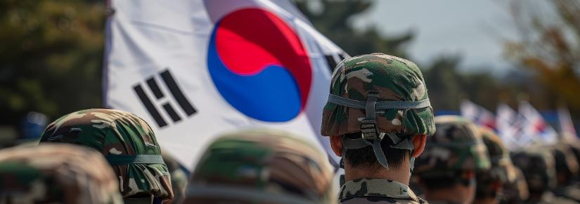 South Korean Flag at Army Veteran Reunion By Morphart