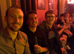 Photo of a group of men at a Chinese bar